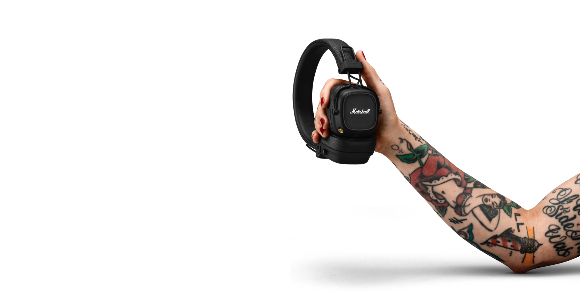 Headphones Marshall MAJOR IV Bluetooth Brown - Анхоч