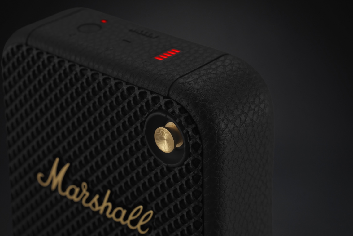 Marshall Willen Altavoz Bluetooth portátil (negro y latón)