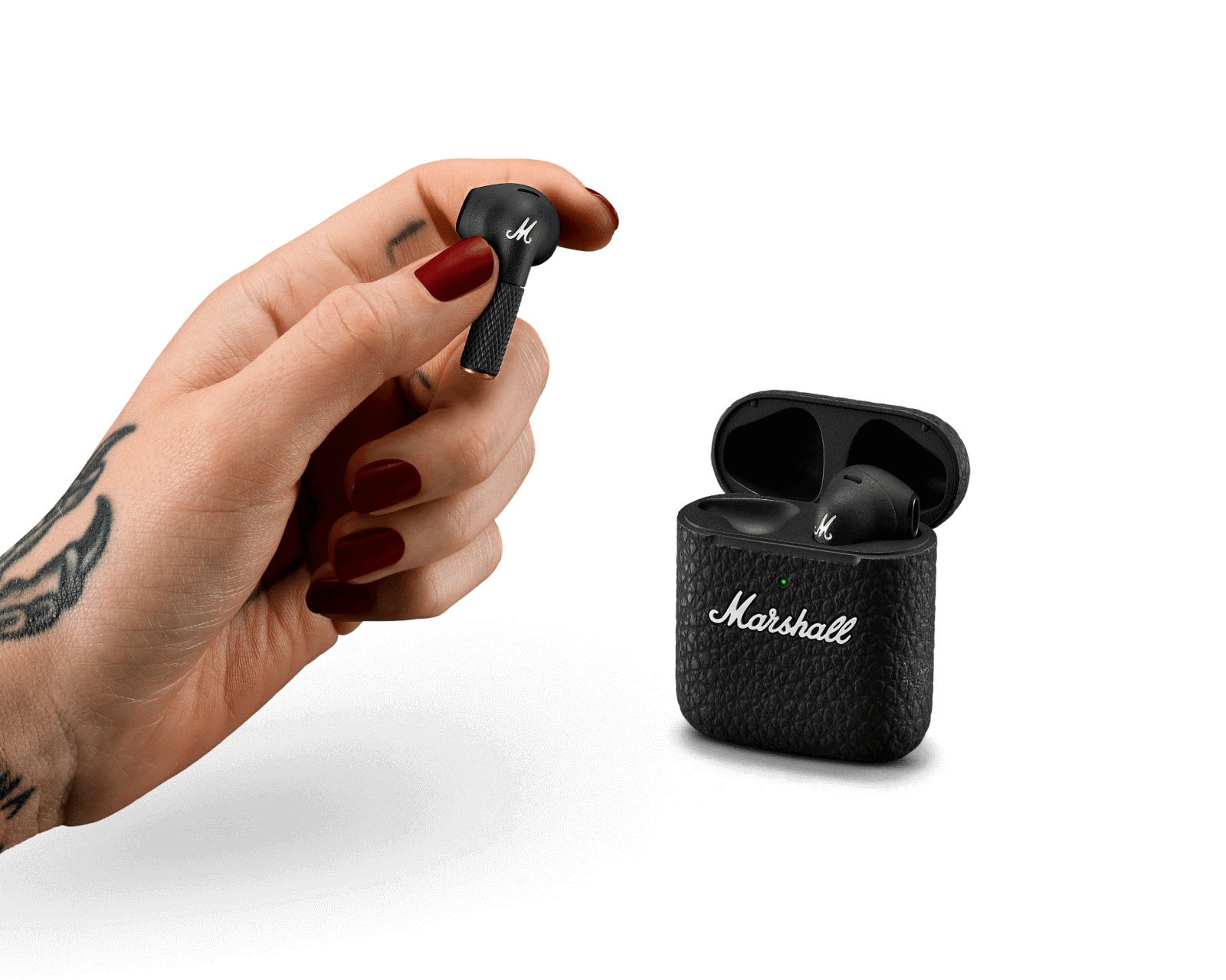 Minor III earbuds with charging case